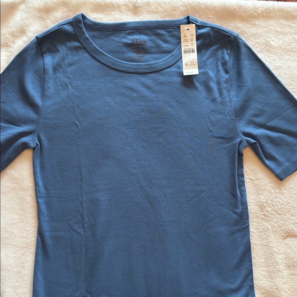 J. Crew Classic Blue Tee S